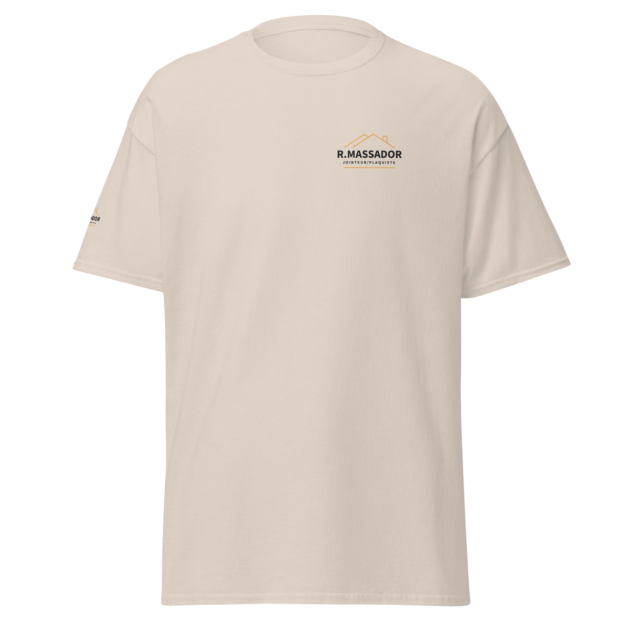 R. Massador - T-shirt classique homme cœur et manche