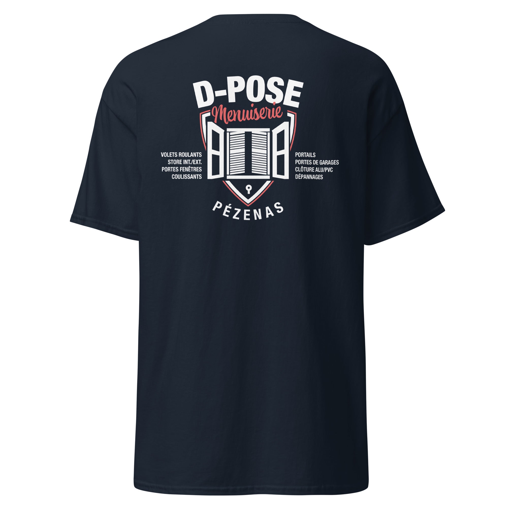 D-Pose - T-shirt classique homme imp num au dos uniquement