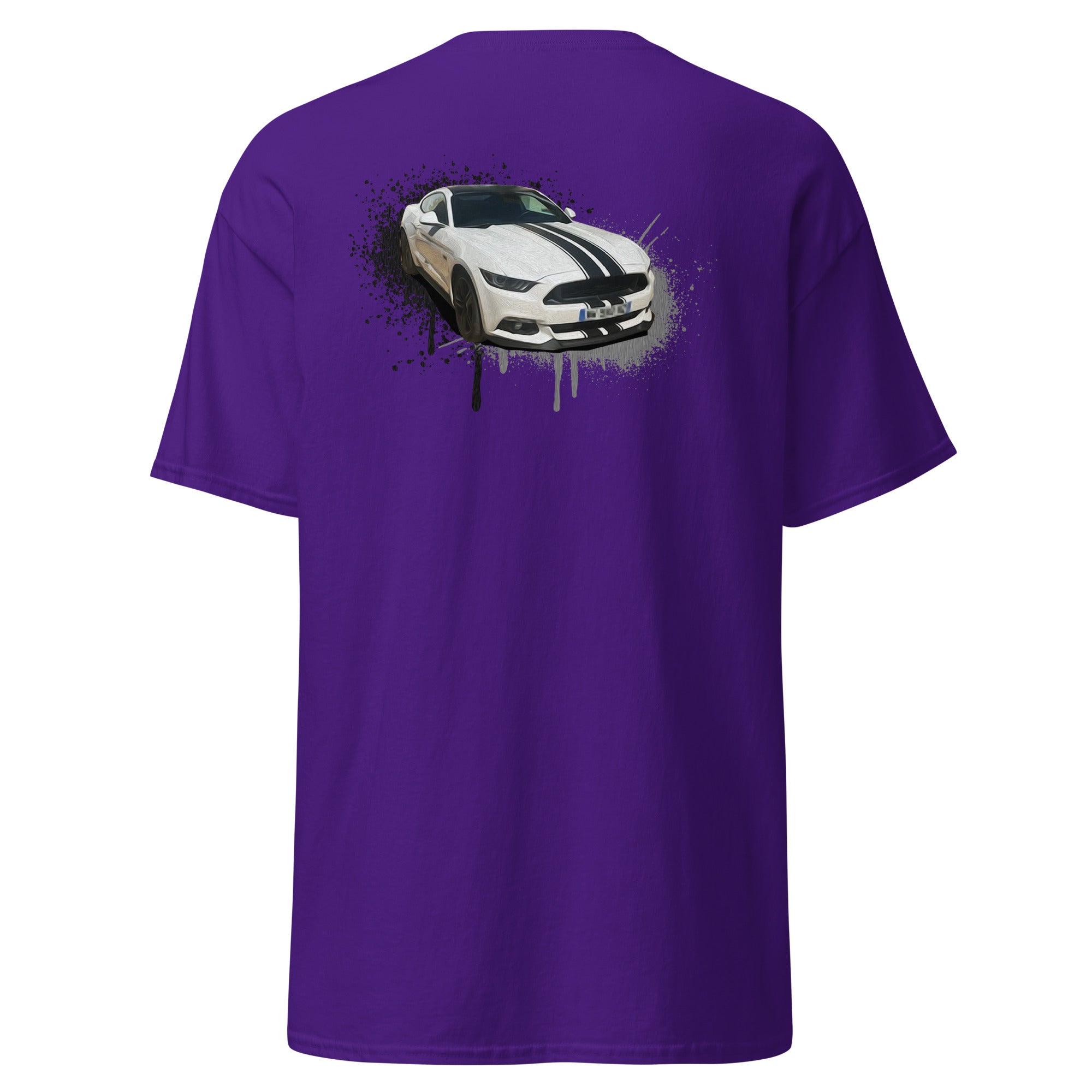 M Devaux - T-shirt classique homme impression cœur et dos
