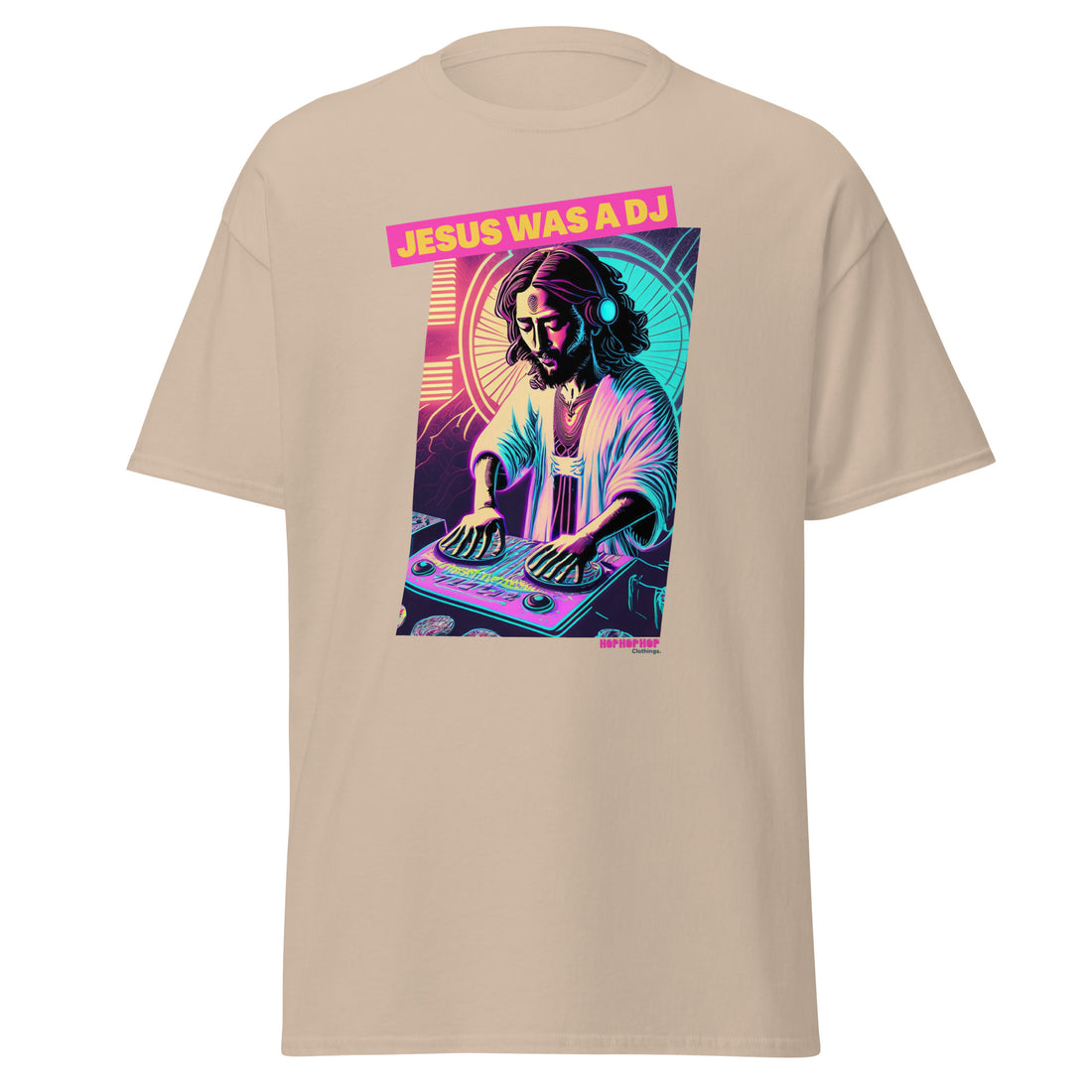 Hop Hop Hop - DVS - Jesus was a DJ - T-shirt classique homme - Face &amp; épaule