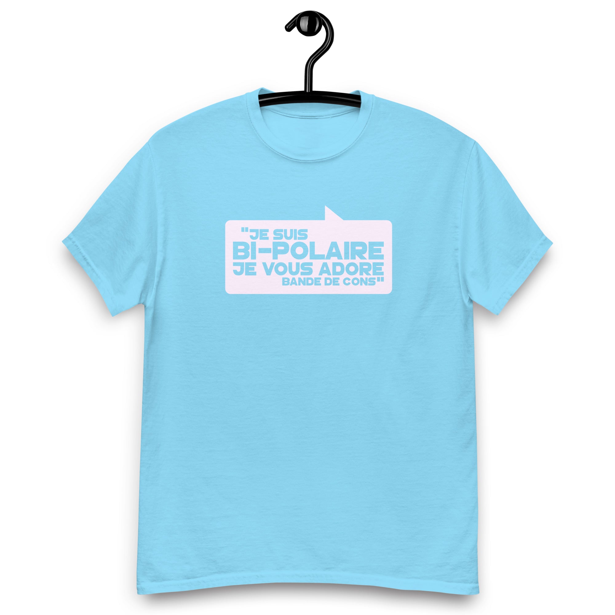 Je suis bi-polaire - T-shirt coton classique homme