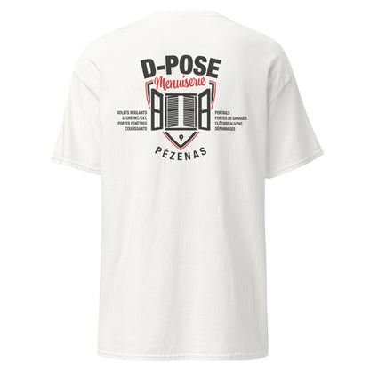D-Pose - T-shirt classique homme imp num au dos uniquement