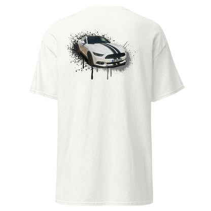 M Devaux - T-shirt classique homme impression cœur et dos