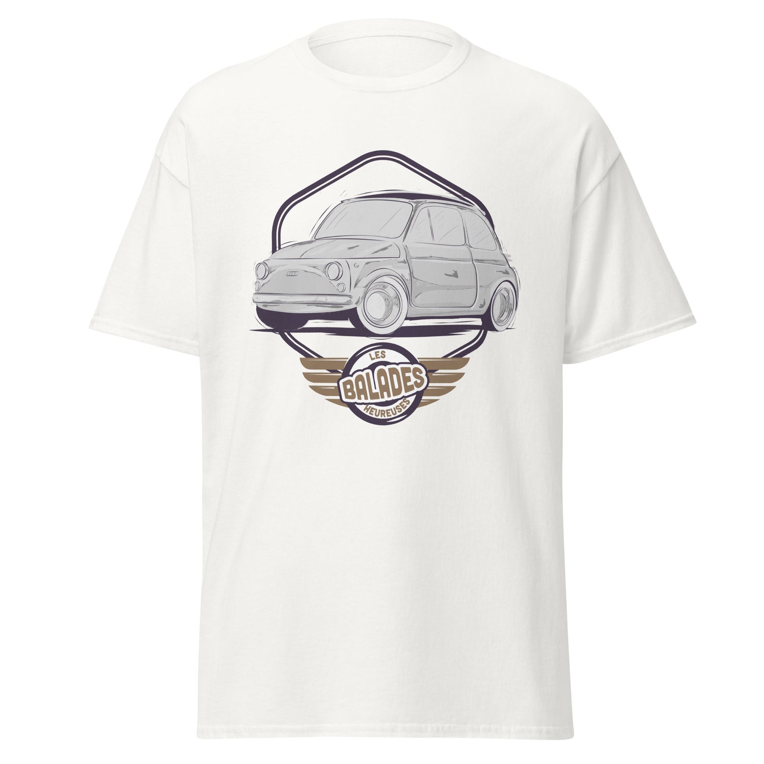 Les Balades Heureuses - Fiat 500 - T-shirt classique homme