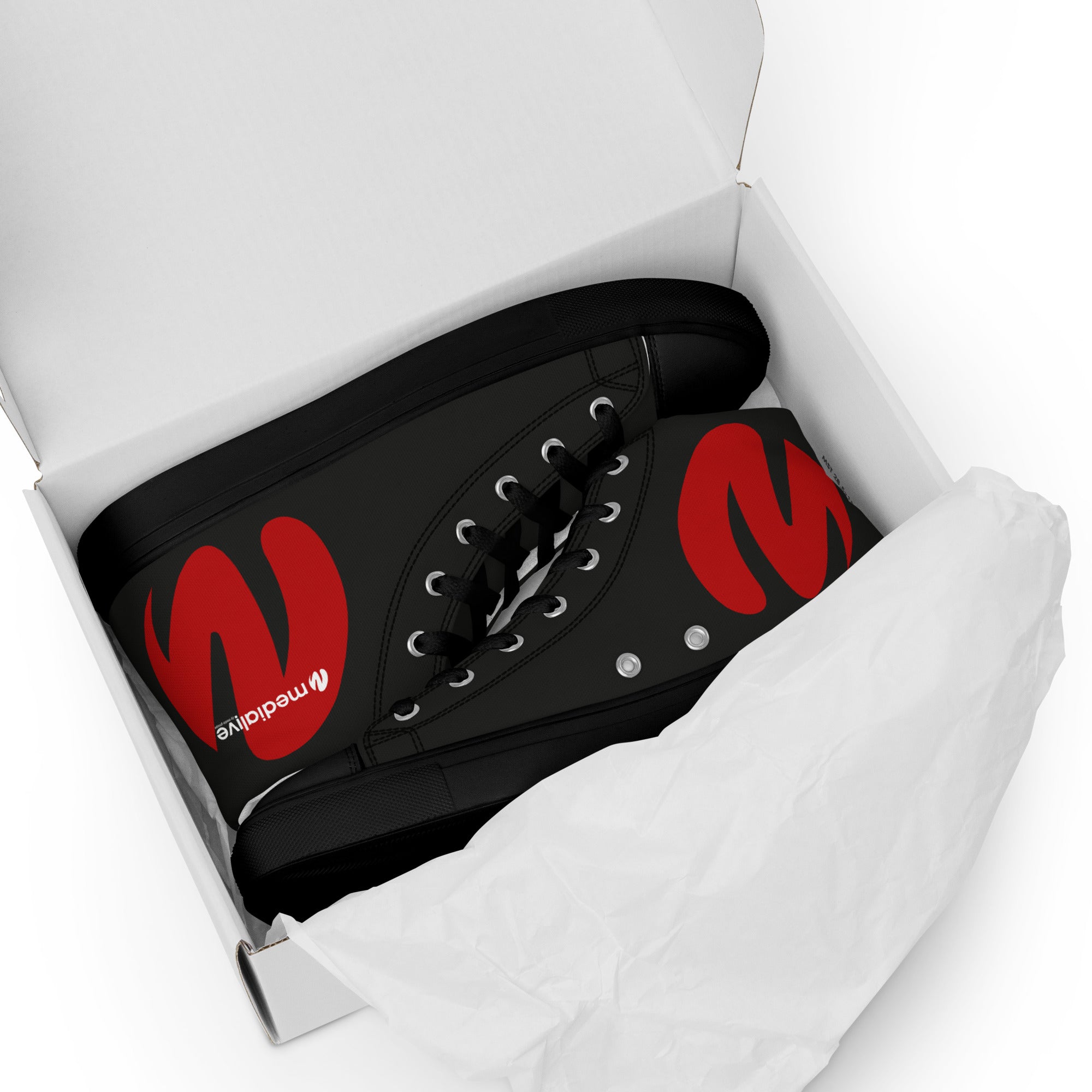 Medialive - Baskets hautes en toile homme
