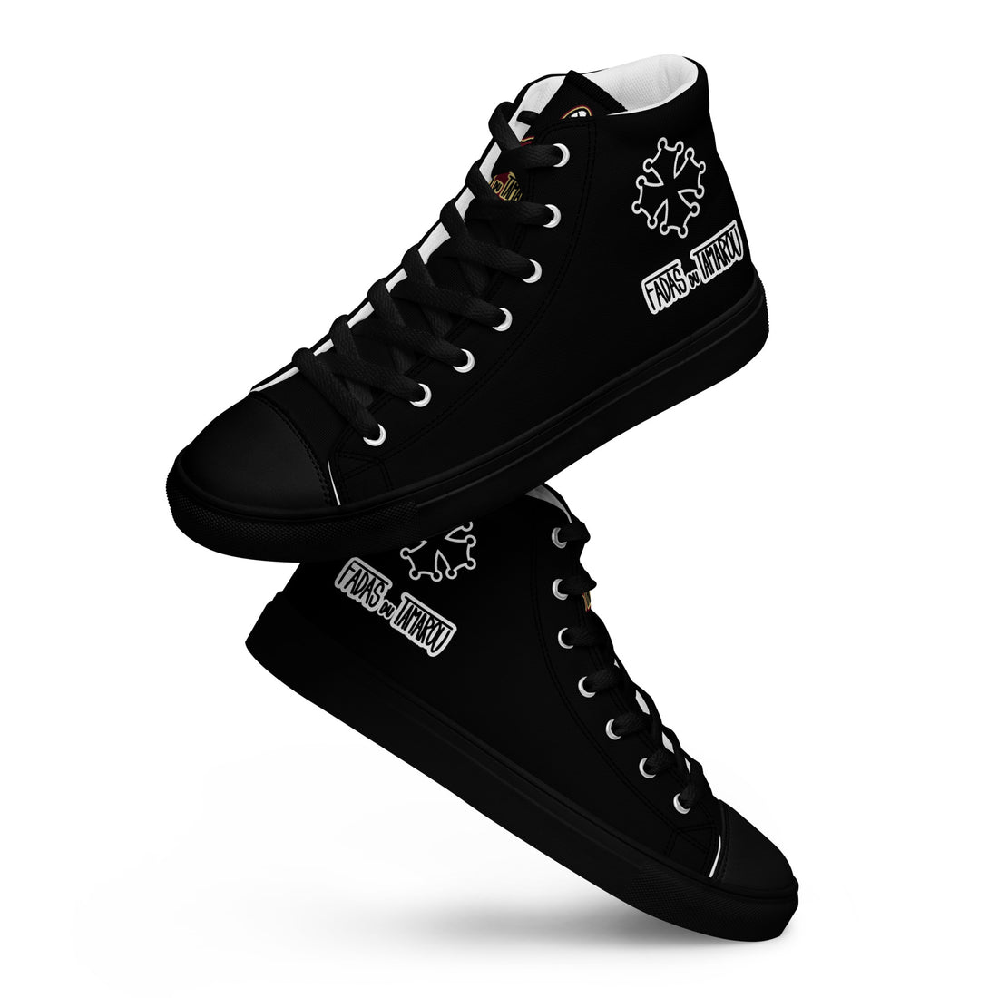 Fadas du Tamarou - Baskets hautes en toile homme noires