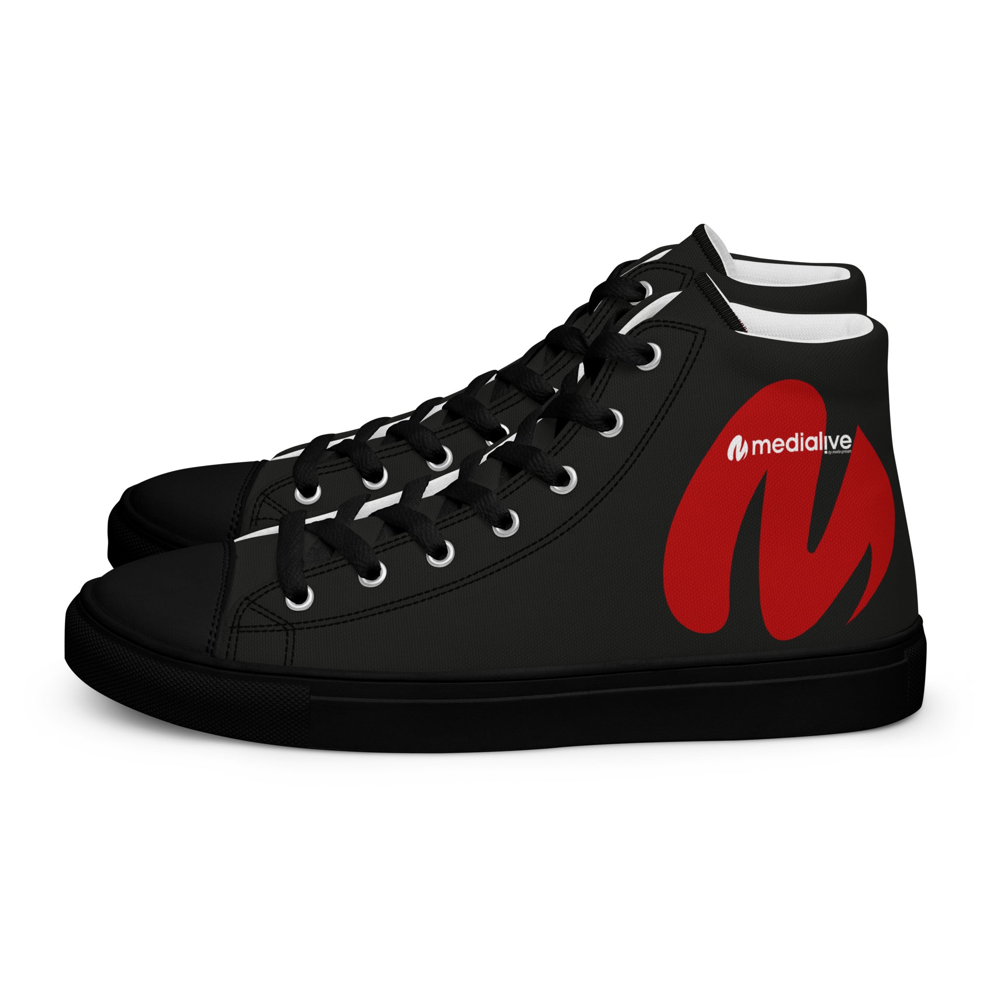 Medialive - Baskets hautes en toile homme