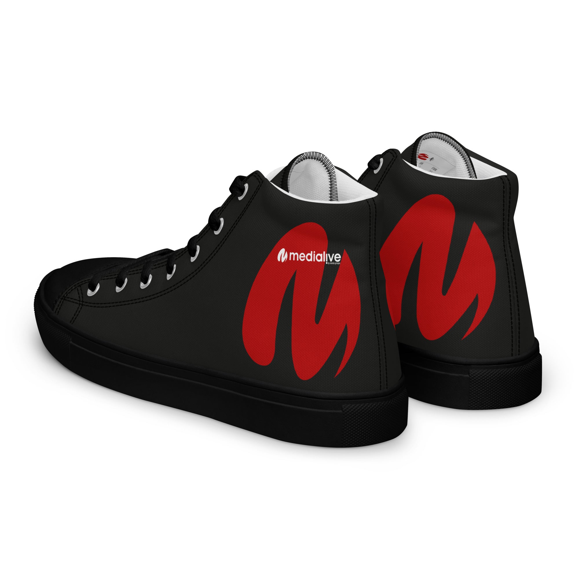 Medialive - Baskets hautes en toile homme