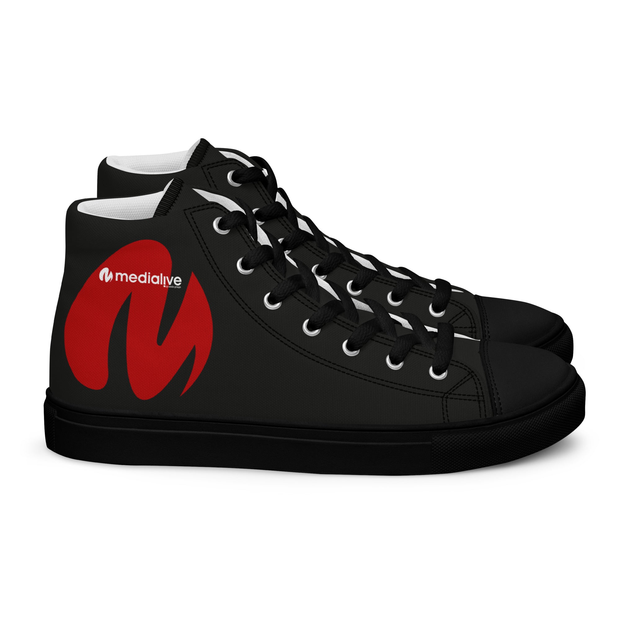 Medialive - Baskets hautes en toile homme