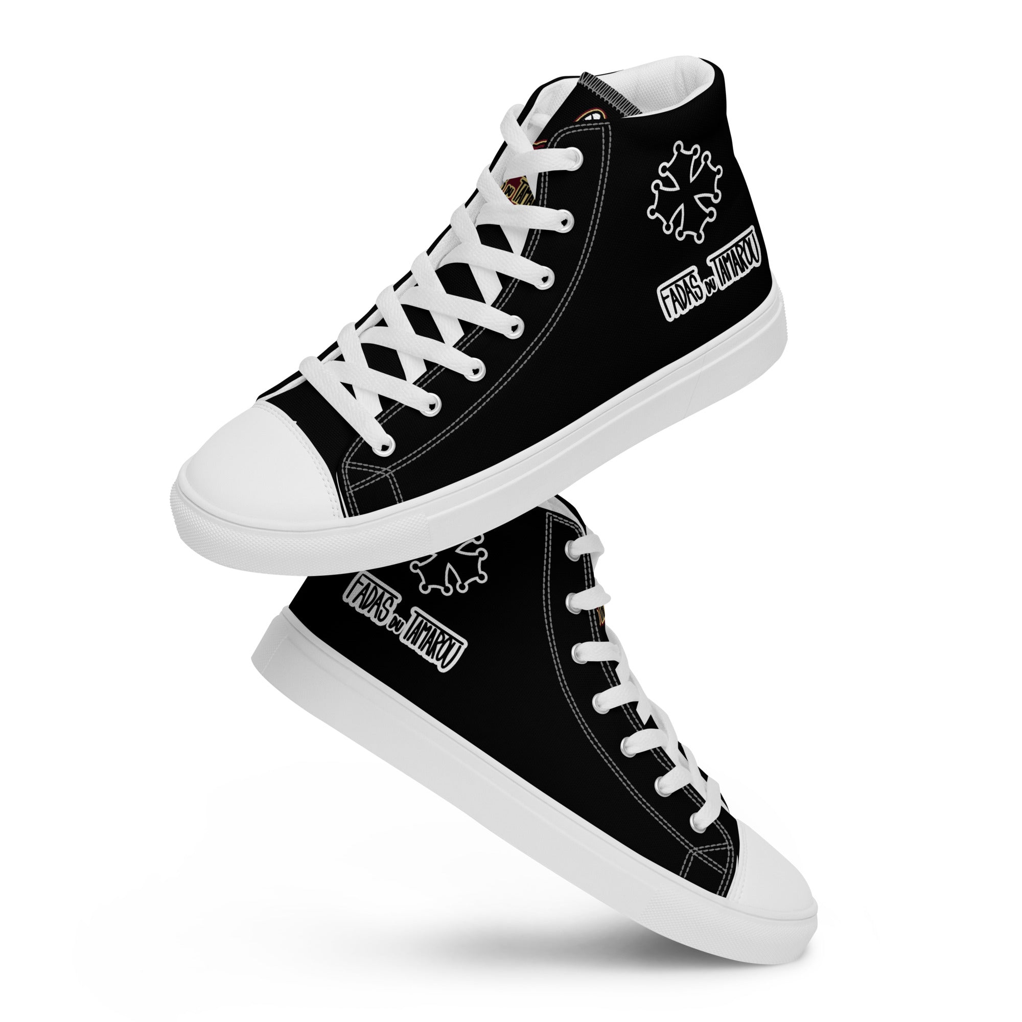 Fadas du Tamarou - Baskets hautes en toile homme noires