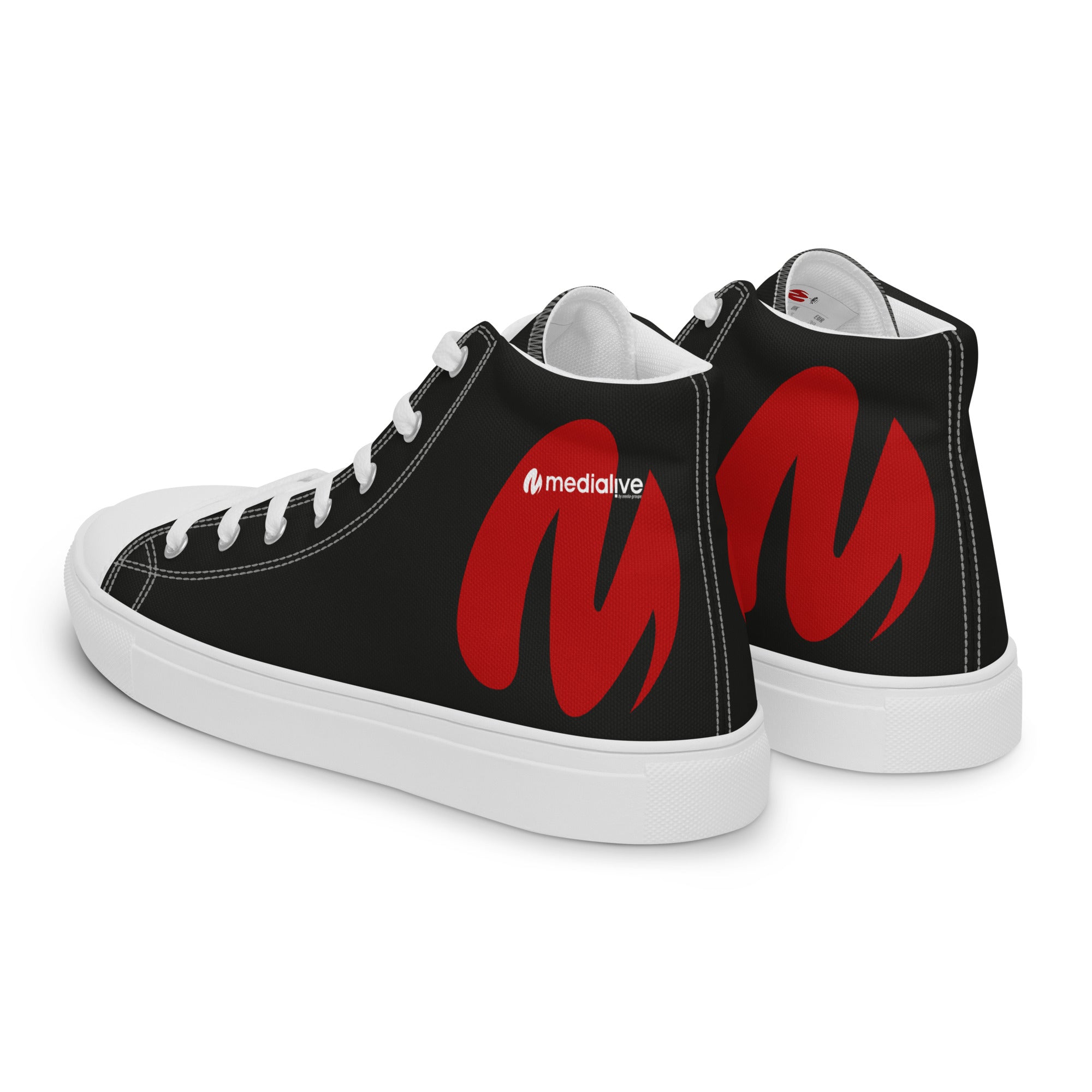 Medialive - Baskets hautes en toile homme