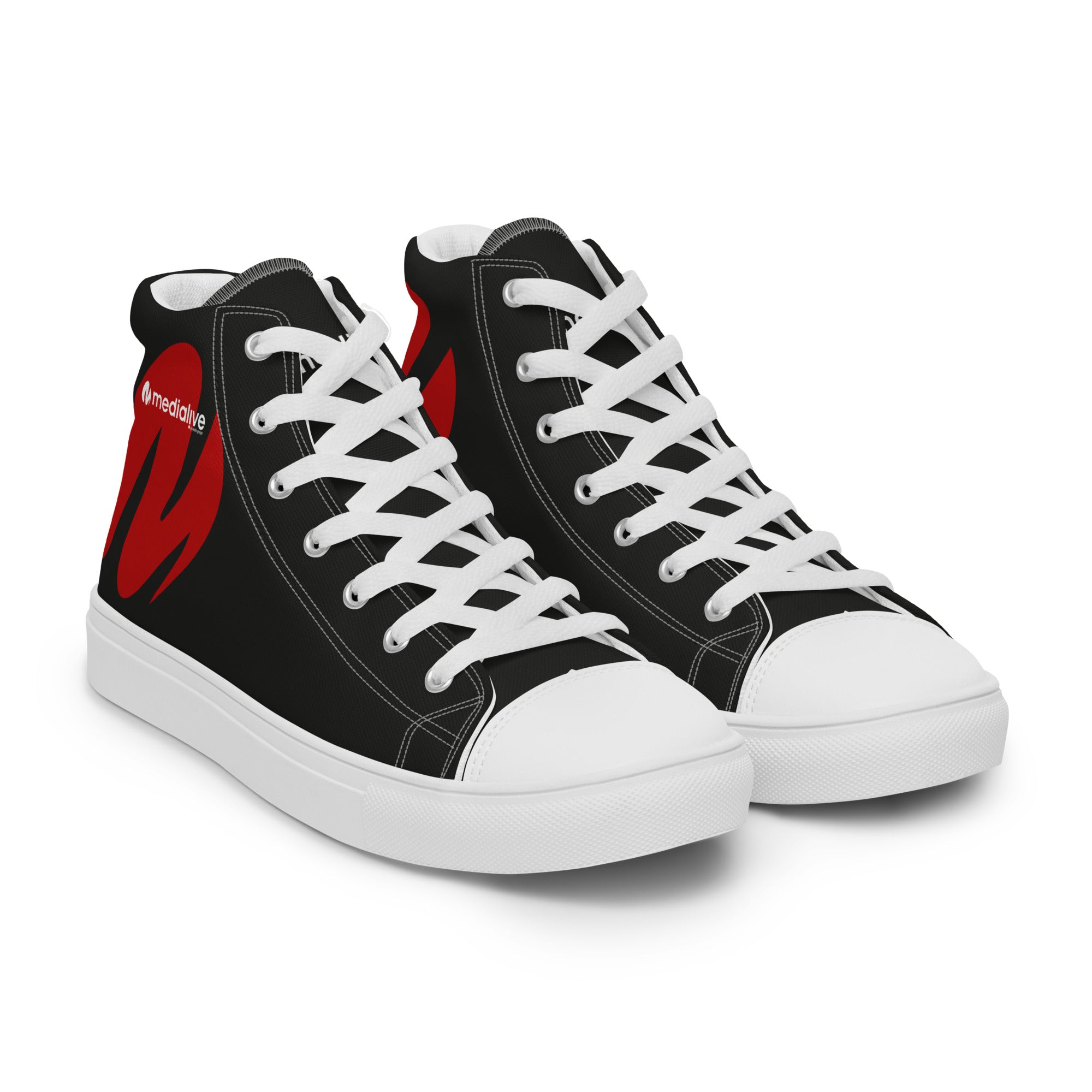 Medialive - Baskets hautes en toile homme