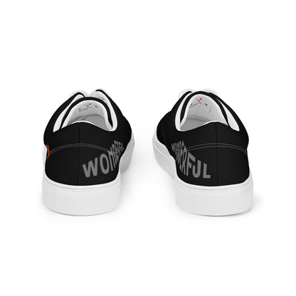 Wonderful - Tennis en toile avec lacets homme