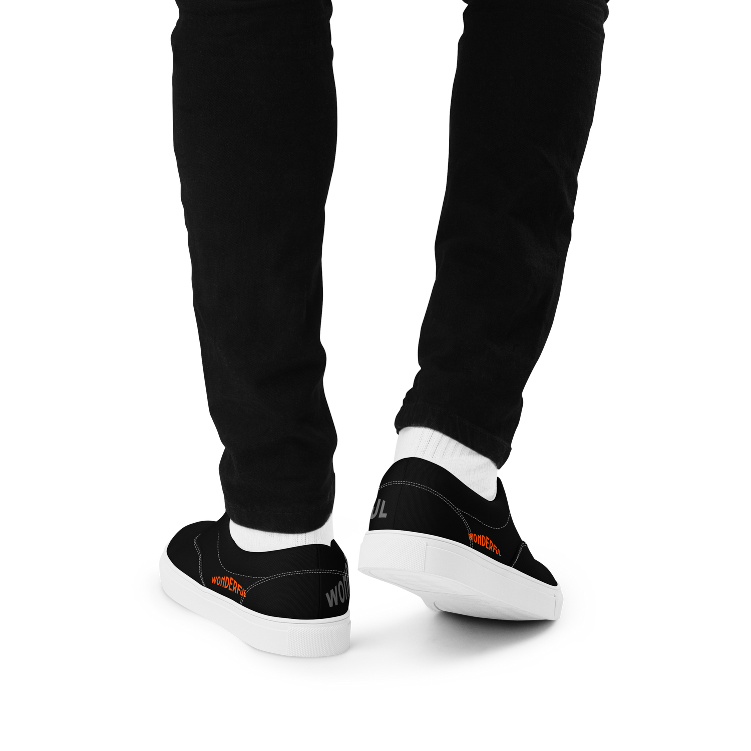 Wonderful - Tennis en toile avec lacets homme