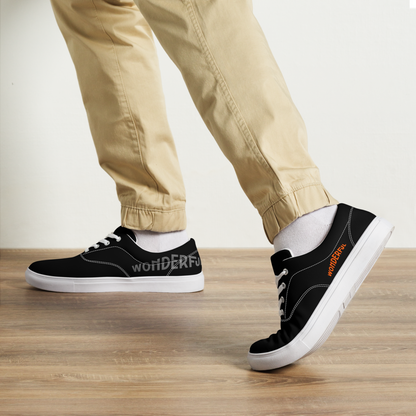 Wonderful - Tennis en toile avec lacets homme