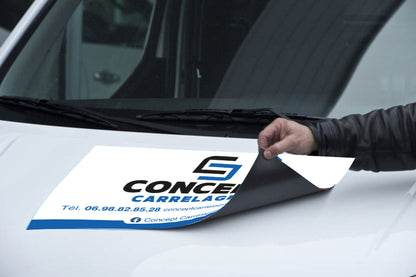 Concept Carrelage - plaque aimanté pour véhicule