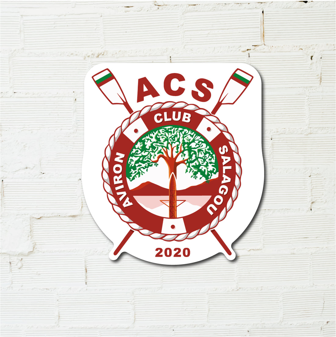 ACS Aviron - Panneau Aluminium