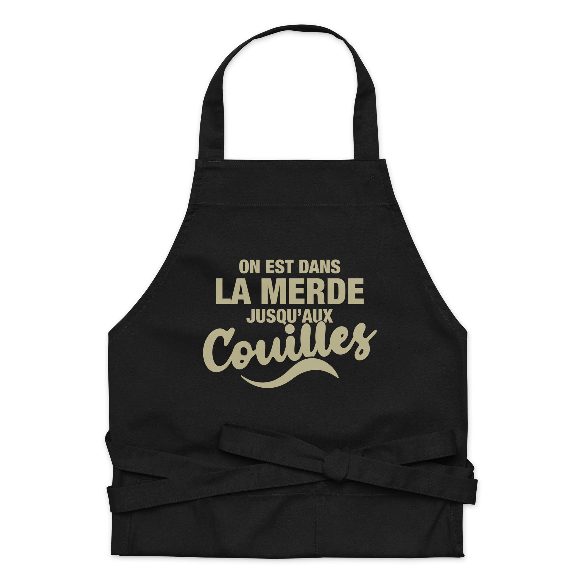 Dans la merde - Tablier en coton biologique