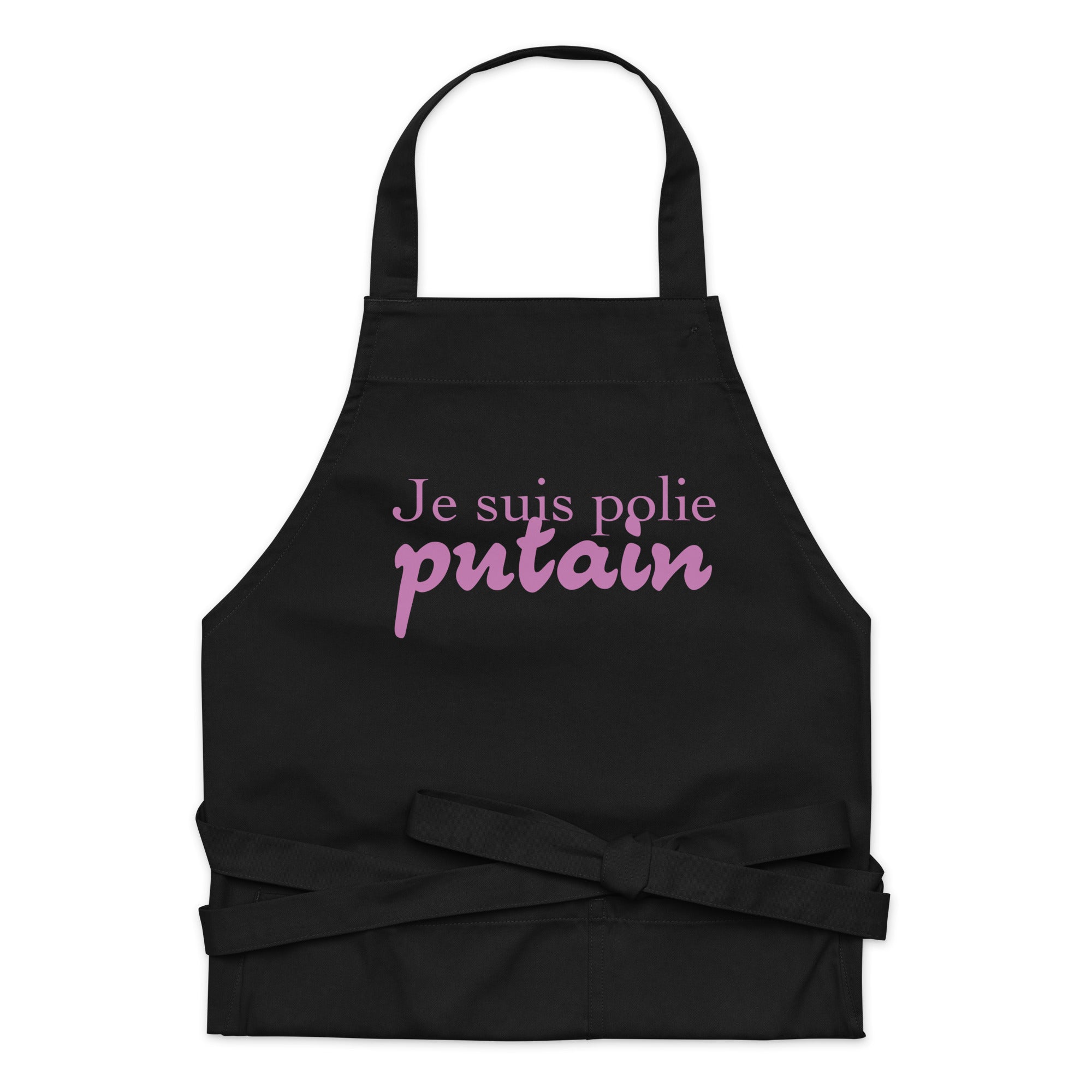 Je suis polie - Tablier en coton biologique