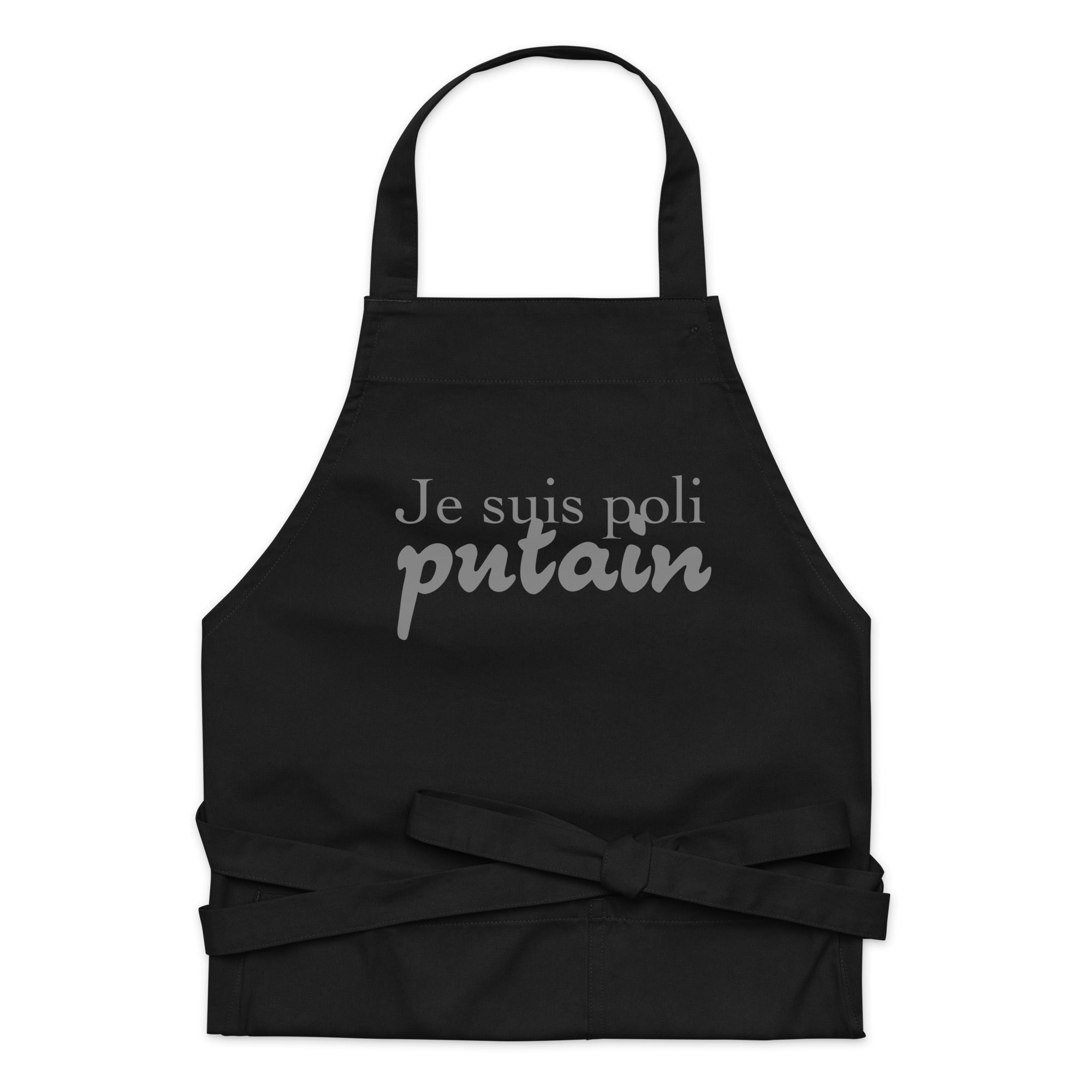 Je suis poli - Tablier en coton biologique