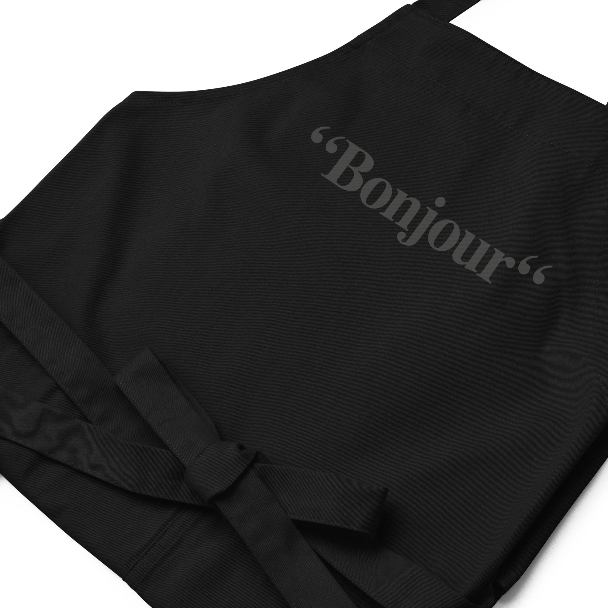 "Bonjour" - Tablier en coton biologique