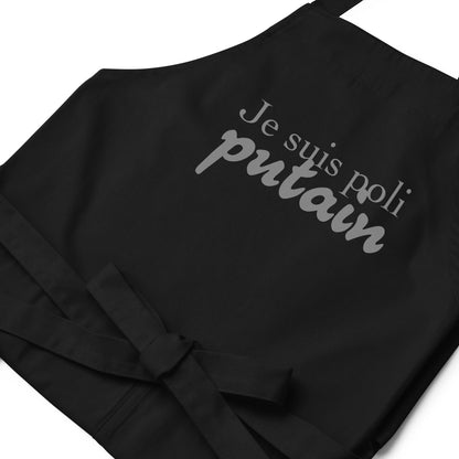 Je suis poli - Tablier en coton biologique