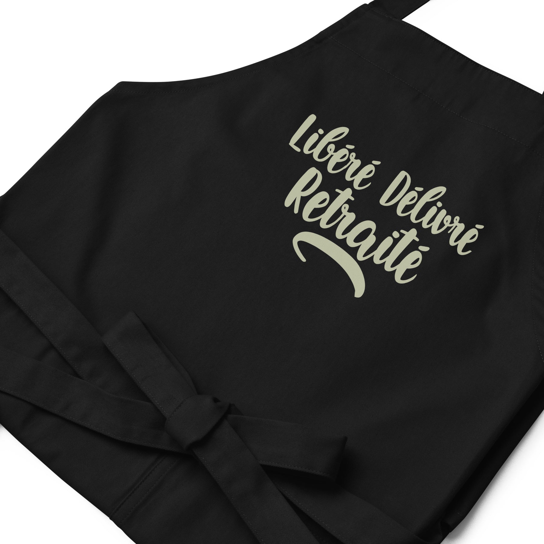 Tablier Humour Retraite – « Libéré, Délivré, Retraité » – Cadeau Départ Collègue – 100% Coton, Réglable