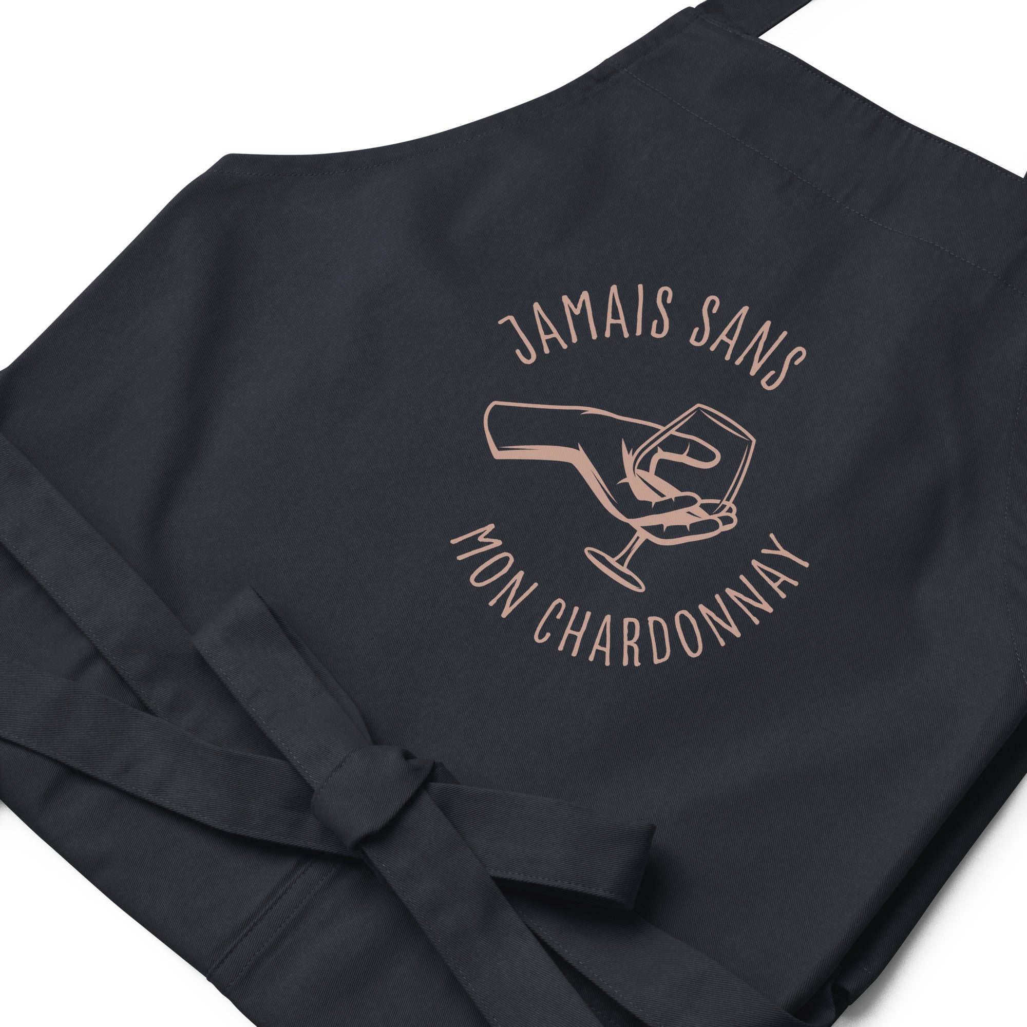 Jamais sans mon chardonnay - Tablier en coton biologique