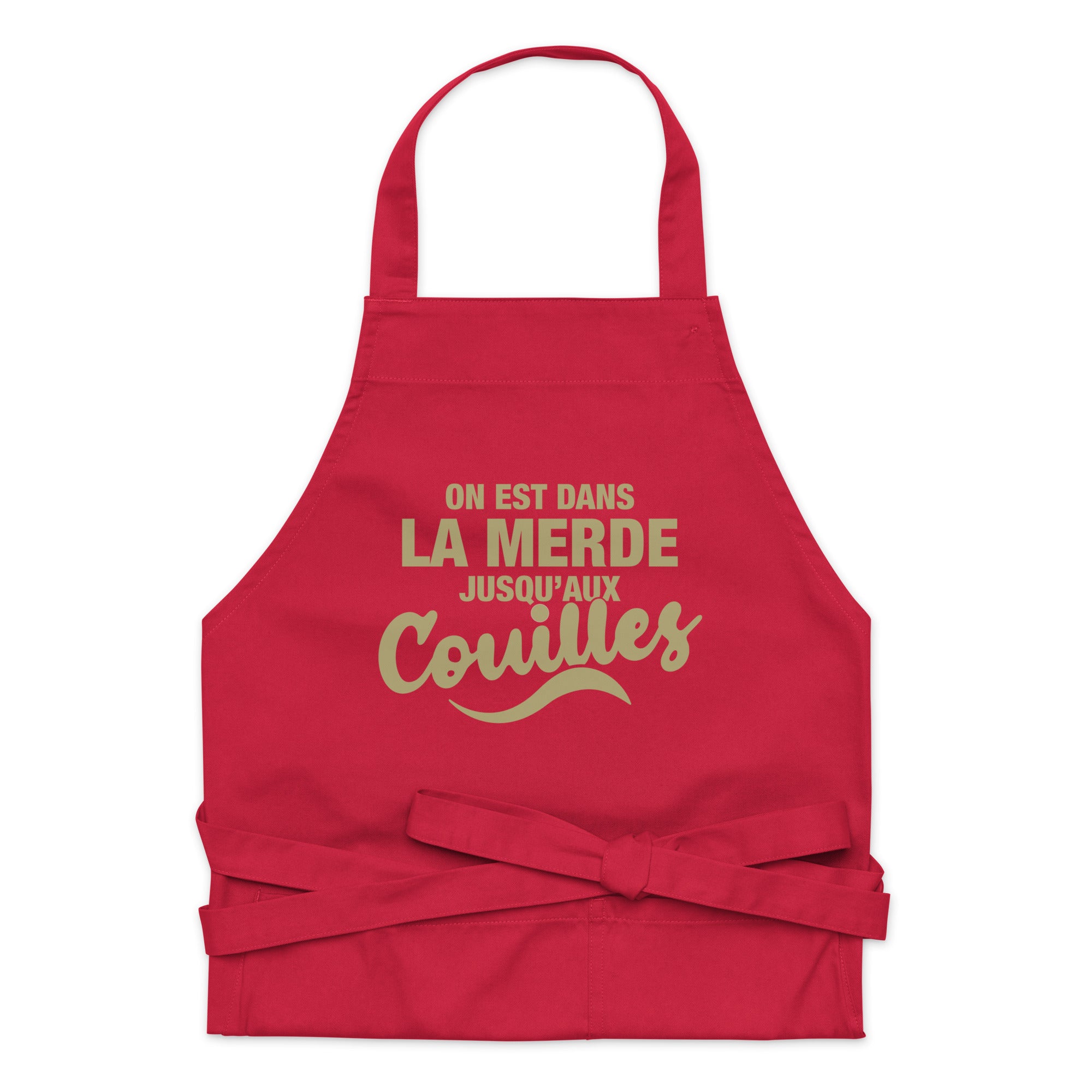Dans la merde - Tablier en coton biologique