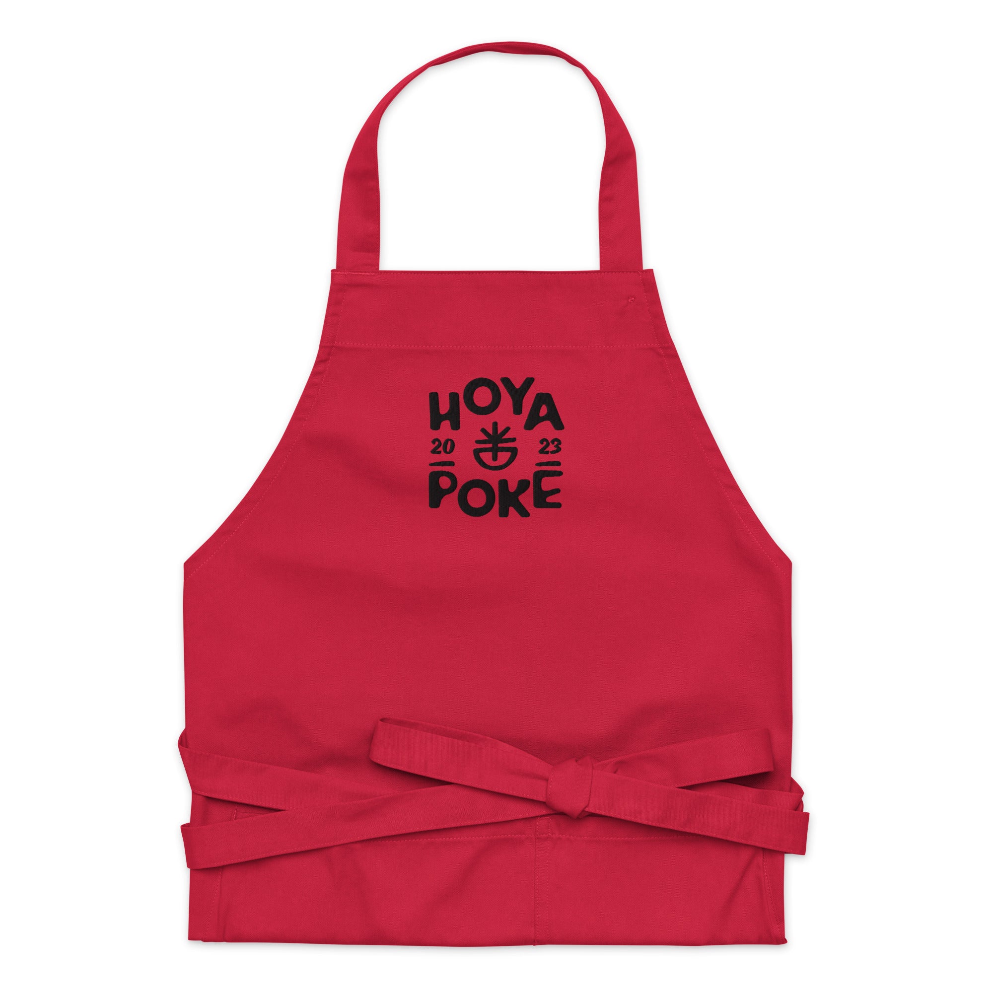 Hoya Poké - Tablier en coton biologique brodé