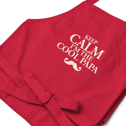 Keep calm papa - Tablier en coton biologique