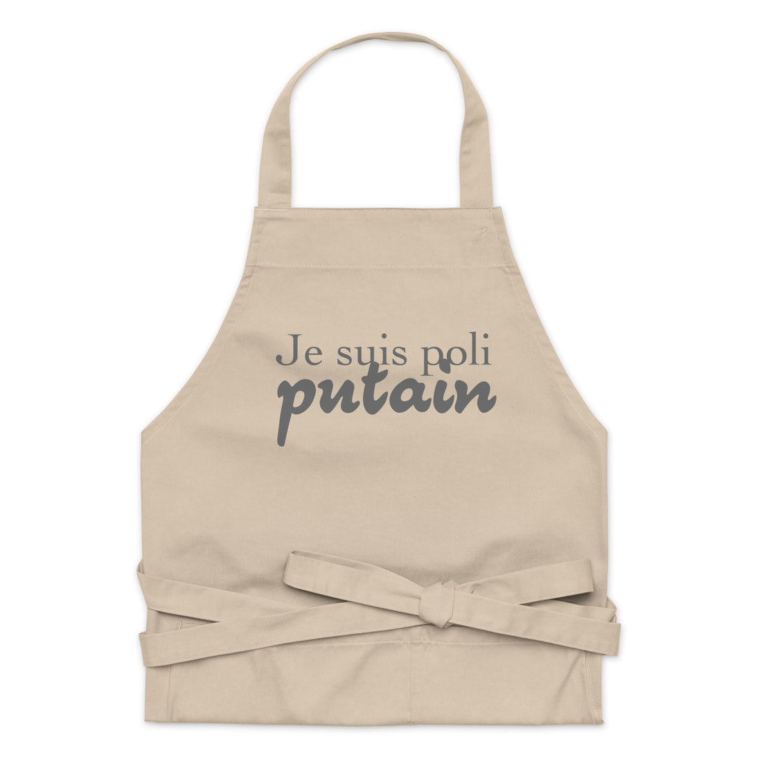 Je suis poli - Tablier en coton biologique