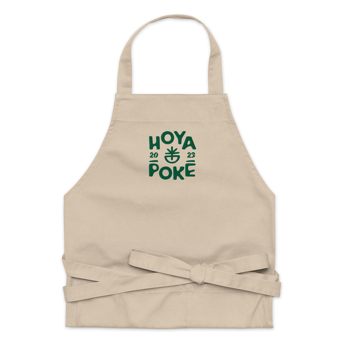 Hoya Poké - Tablier en coton biologique brodé