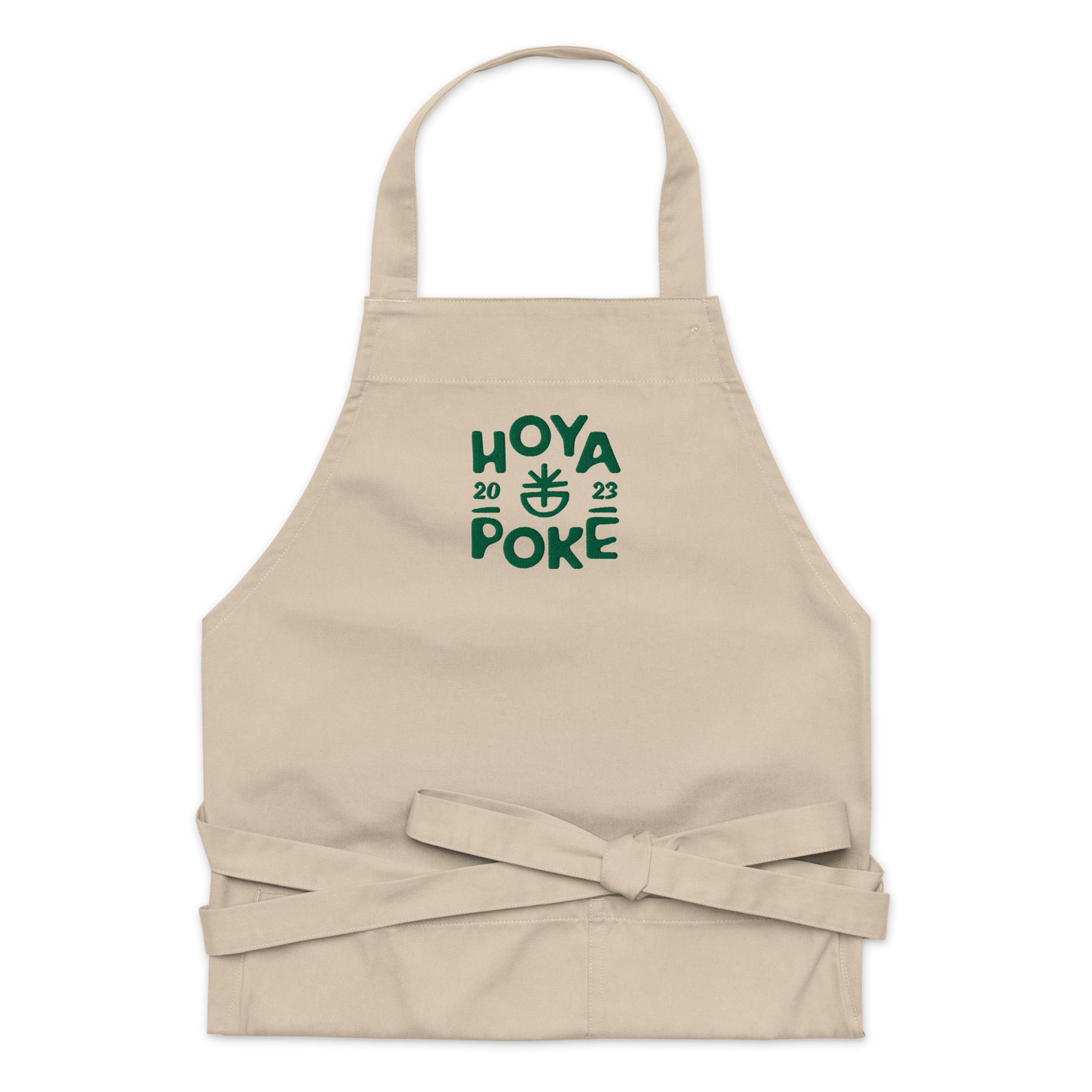 Hoya Poké - Tablier en coton biologique brodé
