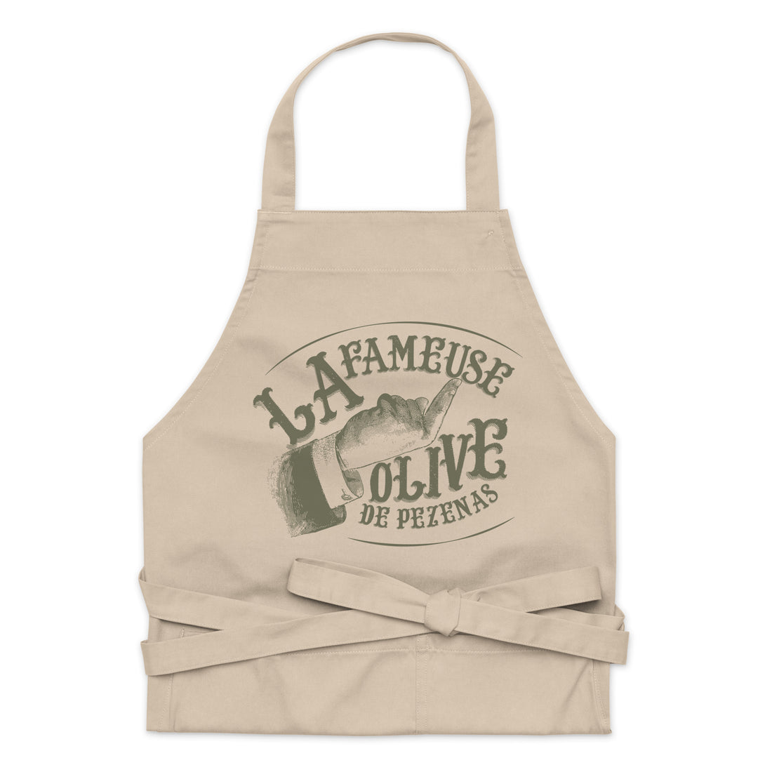 La fameuse olive de Pézenas - Tablier en coton biologique