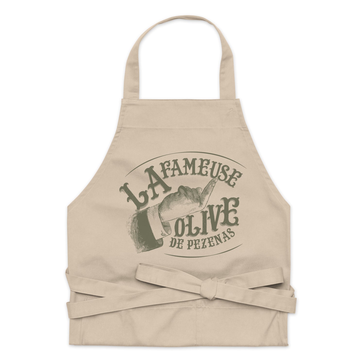 La fameuse olive de Pézenas - Tablier en coton biologique