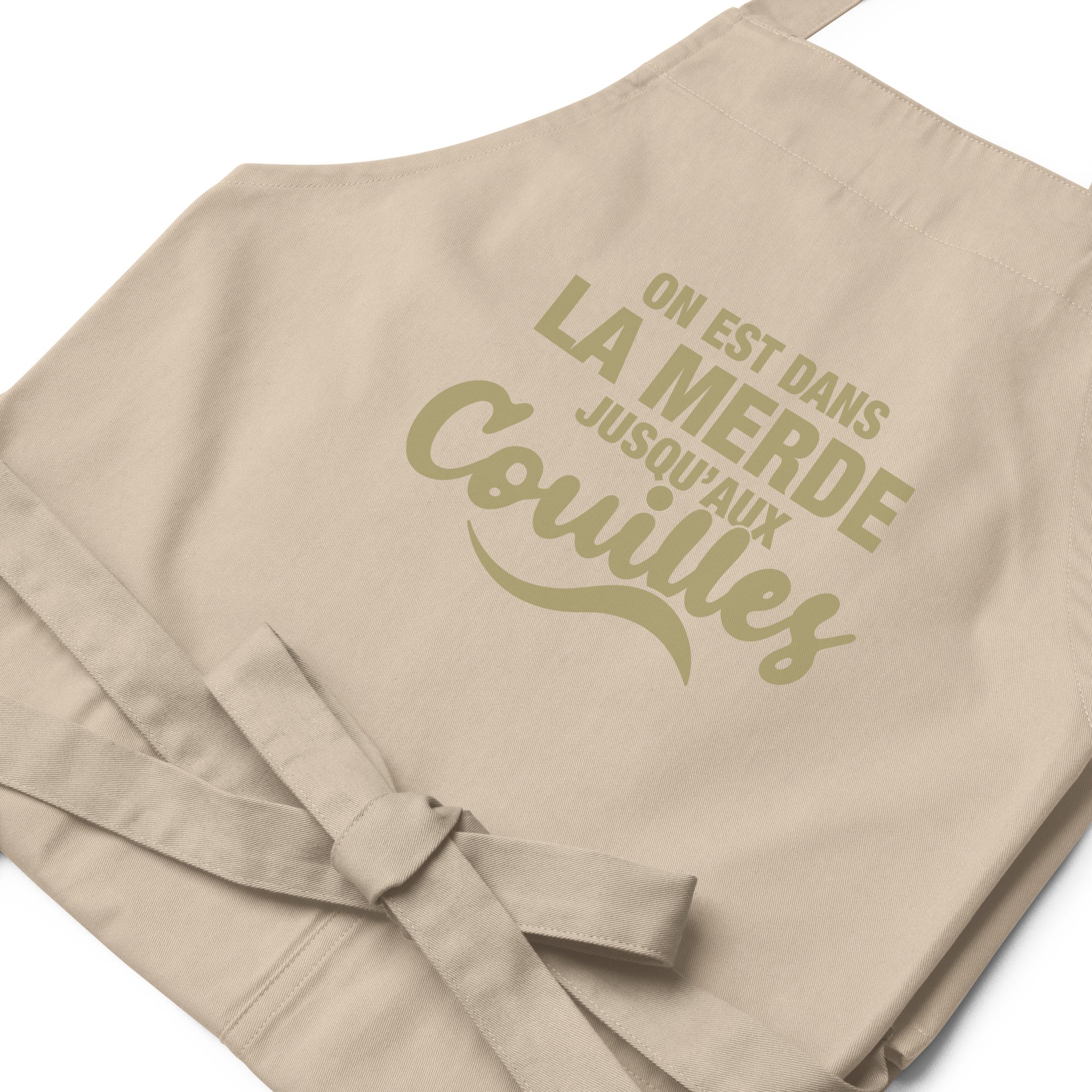 Dans la merde - Tablier en coton biologique