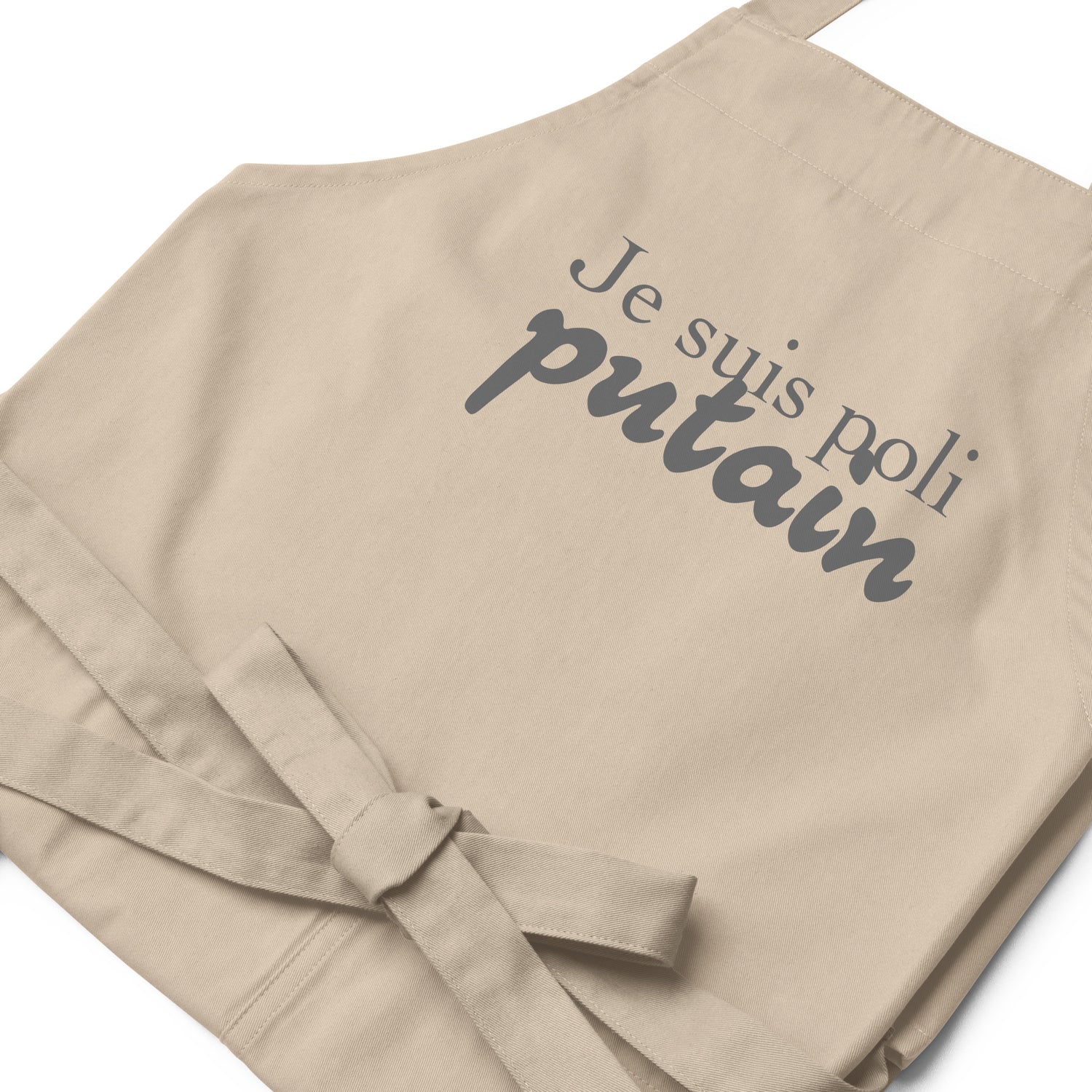 Je suis poli - Tablier en coton biologique