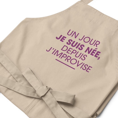 Un jour je suis née - Tablier en coton biologique