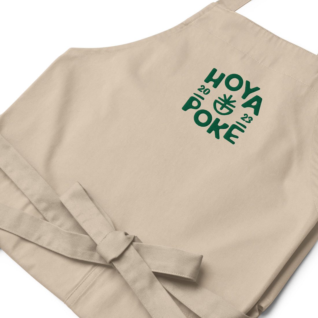 Hoya Poké - Tablier en coton biologique brodé