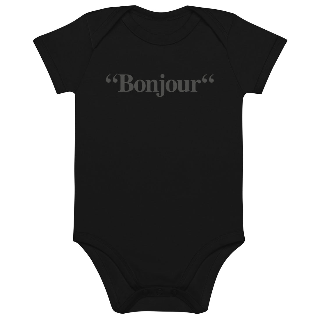 &quot;Bonjour&quot; - Body en coton bio bébé