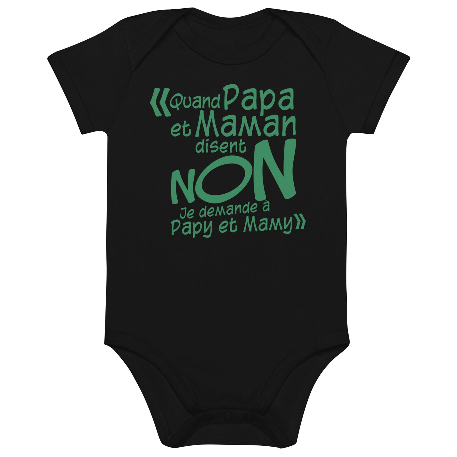 Quand papa et maman - Body en coton bio bébé