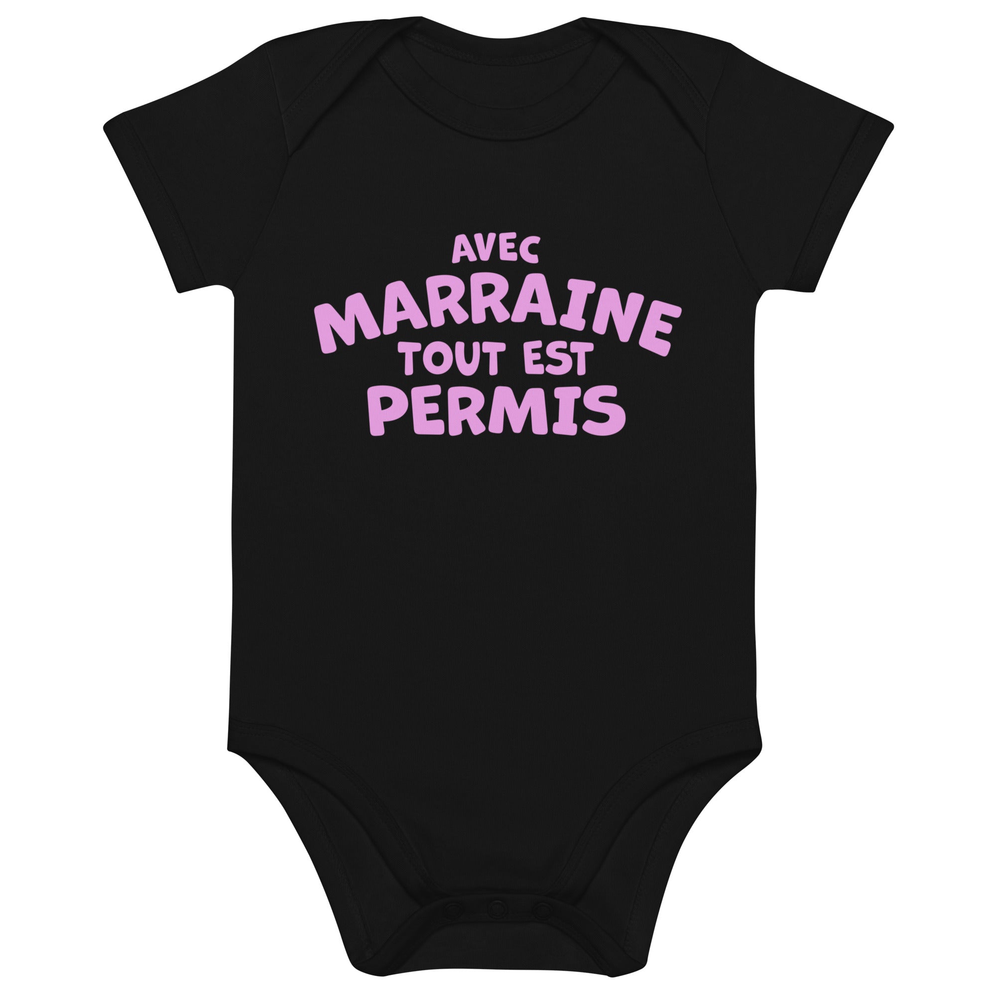 Avec Marraine - Body en coton bio bébé