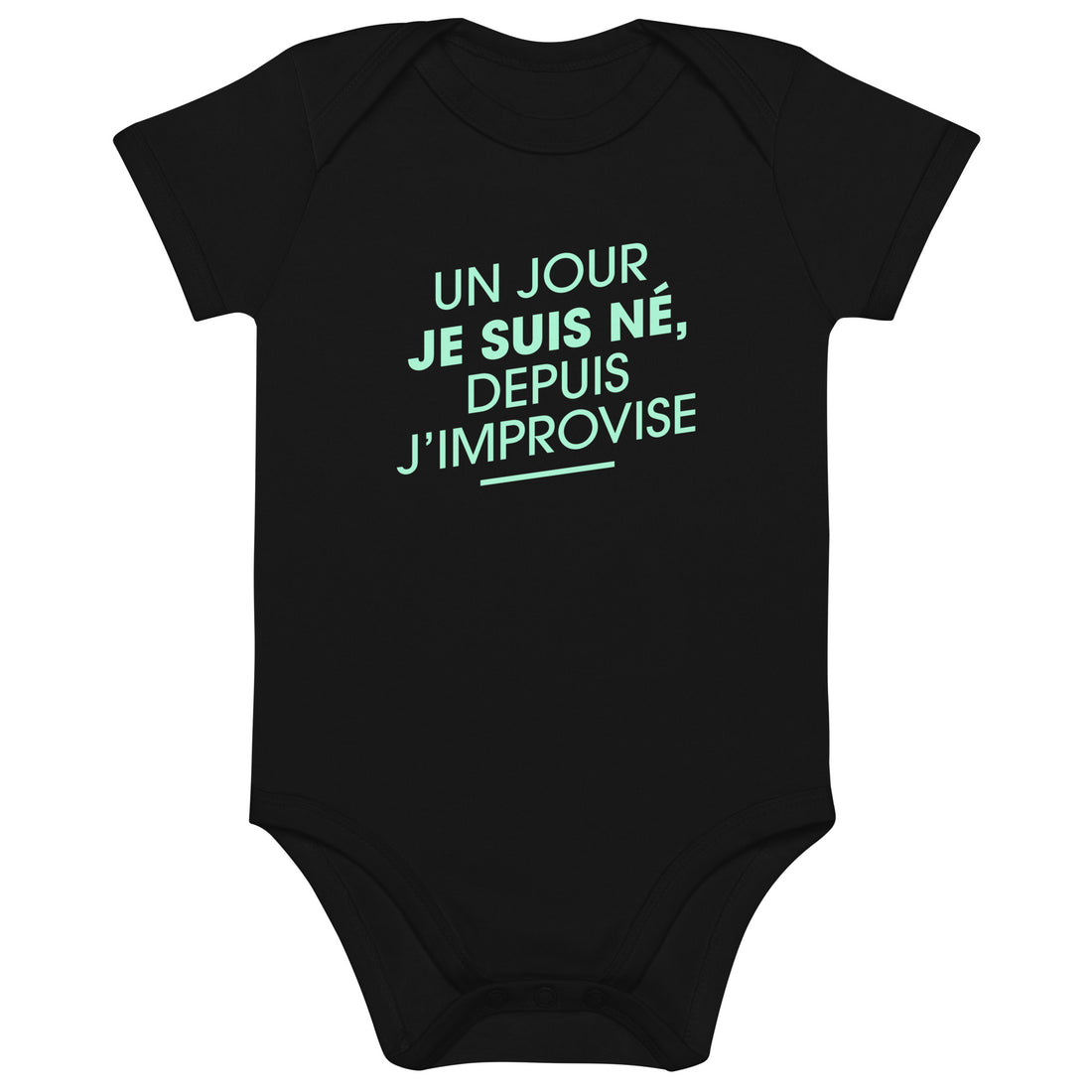 Un jour je suis né - Body en coton bio bébé