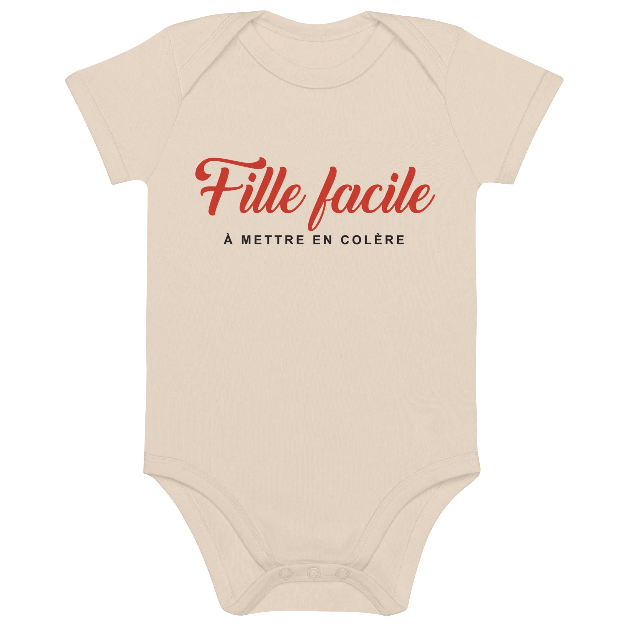 Fille facile - Body en coton bio bébé