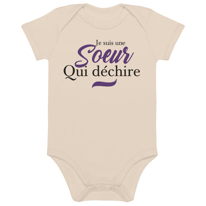 Sœur qui déchire - Body en coton bio bébé