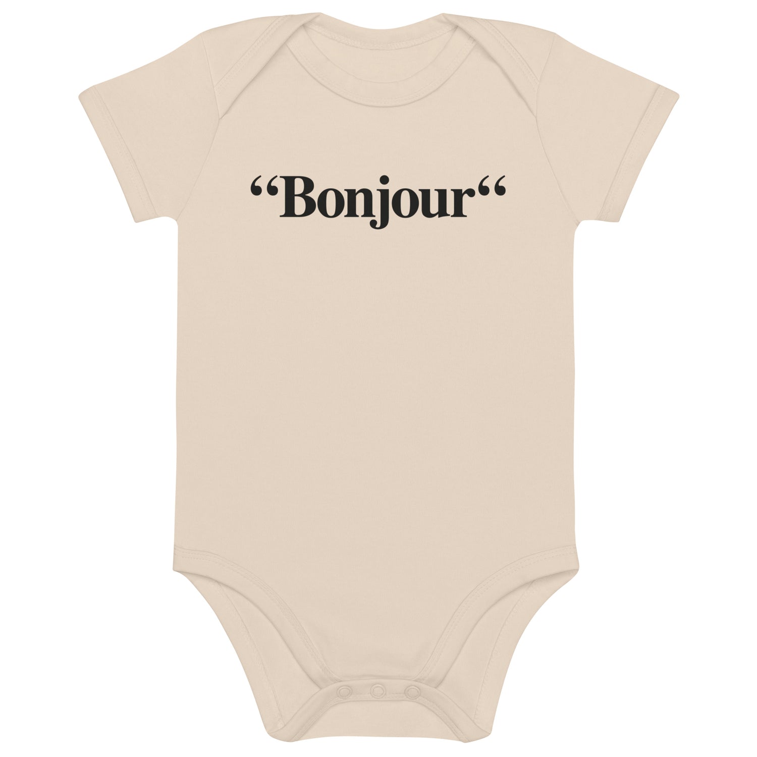 &quot;Bonjour&quot; - Body en coton bio bébé
