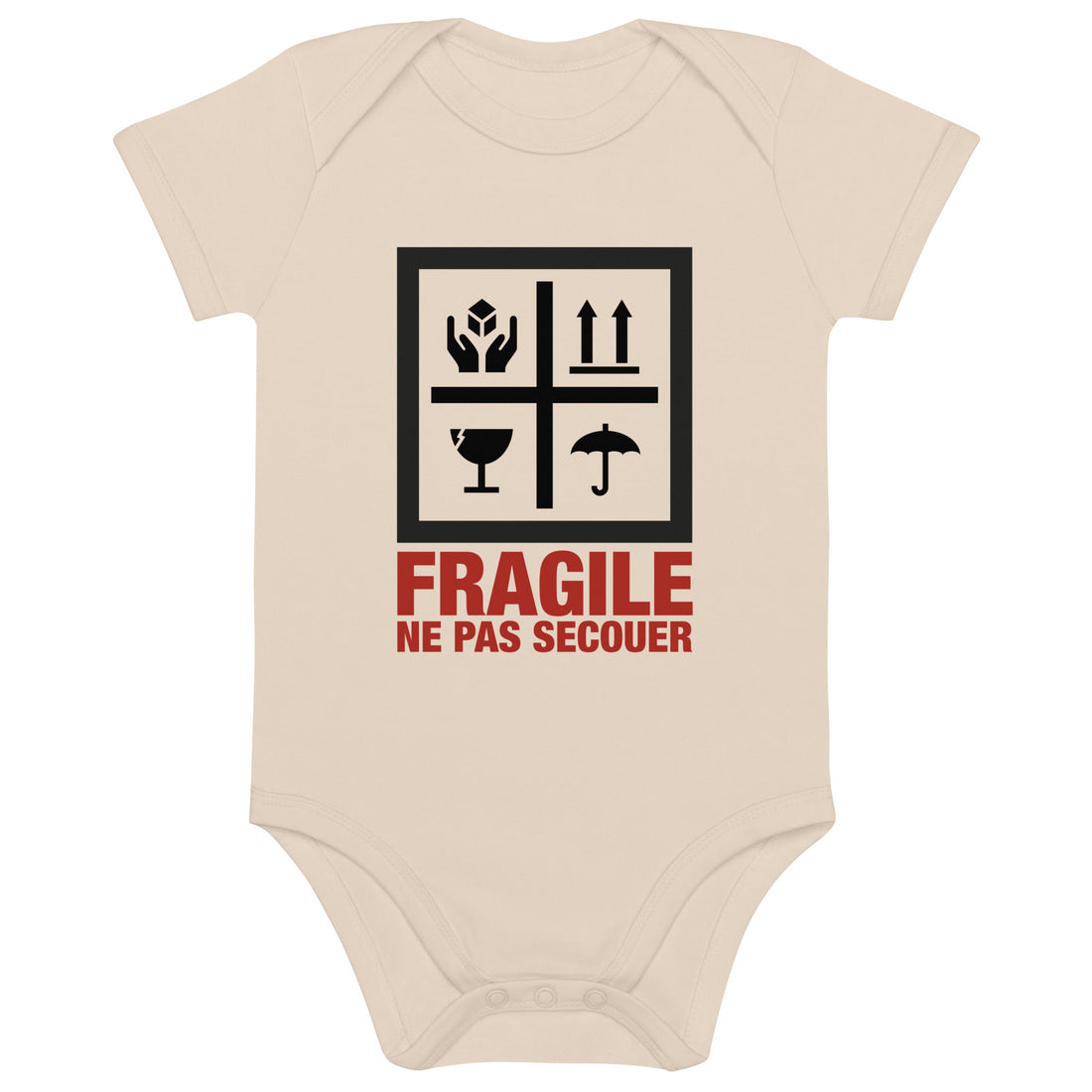 Fragile - Body en coton bio bébé