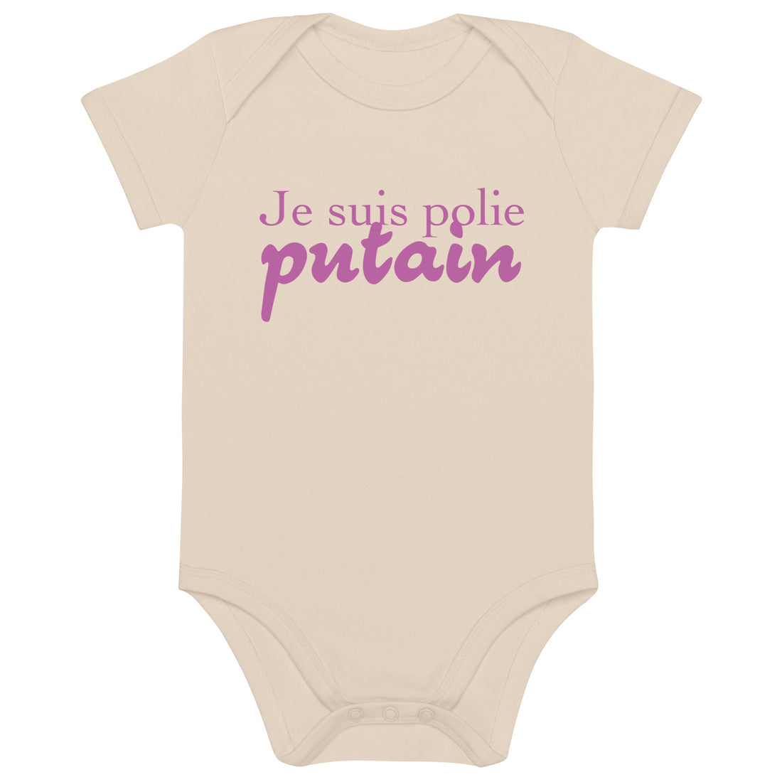 Je suis polie - Body en coton bio bébé