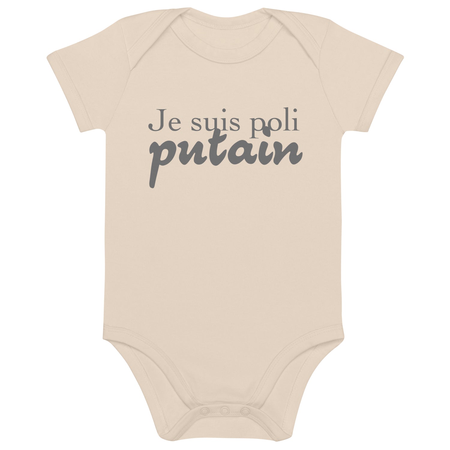 Je suis poli - Body en coton bio bébé